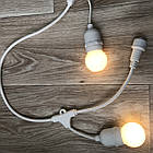 Світлодіодна лампочка 1 Вт, E27 G45 3000К тепла біла куля, для вуличних гірлянд, фото 5