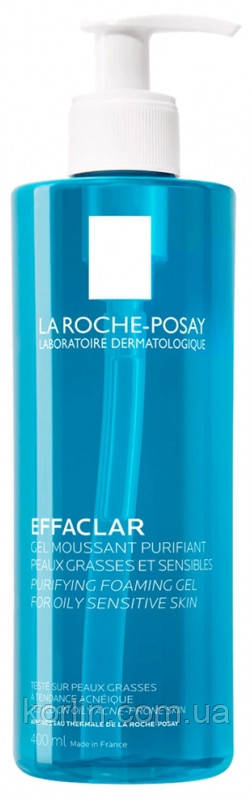 La Roche-Posay Effaclar Gel Гель Очисний Пінкий для Обличчя Ля Рош-Позі Ефаклар 400 мл Франція