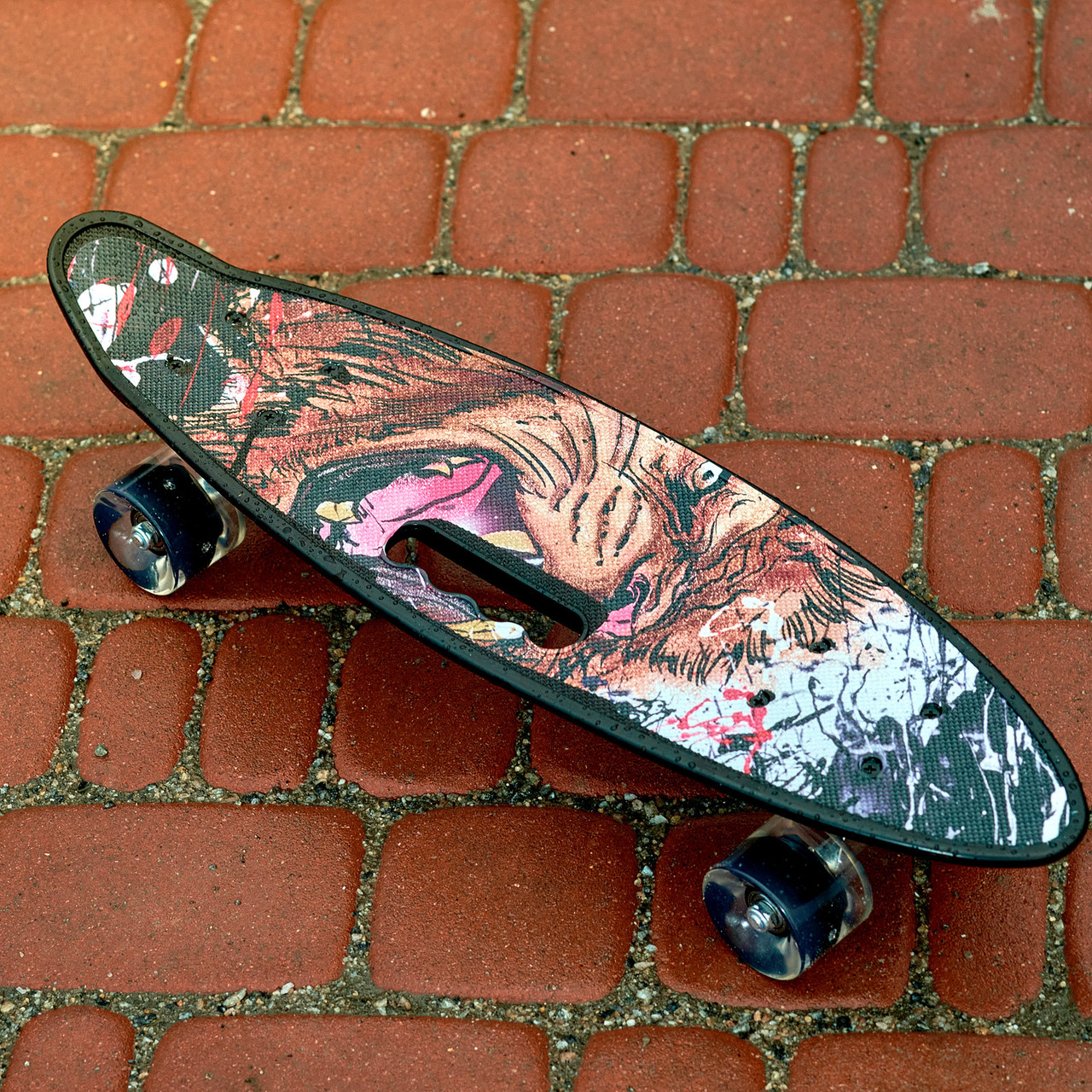 Скейт Пенні борд для дітей Skate зі світними колесами ,алюм. підвіска не ковзна поверхня Чорний