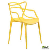 Пластиковый стул AMF Viti желтый для кухни кафе на улицу