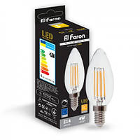 Светодиодная лампа Feron LB-68 4W E14 2700K диммируемая