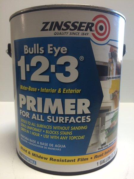 Адгезійний ґрунт на акриловій основі Zinsser Bulls Eye 1-2-3, білий, 3,78л