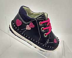 Дитячі пінетки для дівчинки 12.5см,11.5см.з шкіряною ортопед устілкою