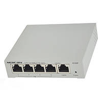 PoE коммутатор Mercury S105P (4xPOE, 1xLAN)