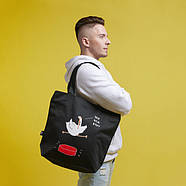Еко-сумка з Гусем "Ща все рішу" L, фото 4