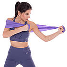 Стрічка еластична для фітнесу та йоги CUBE FRB-001-1_5 1,5 м Violet, фото 6