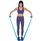 Стрічка еластична для фітнесу та йоги CUBE FRB-001-1_5 1,5 м Blue, фото 5