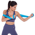 Стрічка еластична для фітнесу та йоги CUBE FRB-001-1_5 1,5 м Blue, фото 6