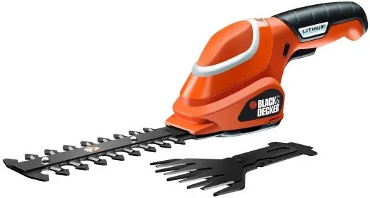 Акумуляторні садові ножиці універсальні-кущоріз BLACK+DECKER GSL700KIT (США/Китай), фото 1
