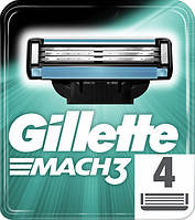 Касети для гоління Gillette Mach 3 леза 4 шт.