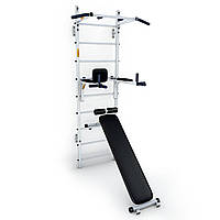 Шведська стінка з турніком і брусами та лавкою