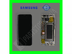 Дисплей Samsung g950 gold s8 (GH97-20457F) сервісний оригінал з рамкою (переклеєне скло)