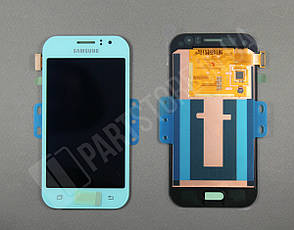 Дисплей Samsung J110 Blue J1 2015 (GH97-17843C) сервісний оригінал, фото 2