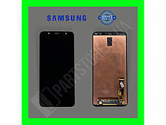 Дисплей Samsung J810 Black J8 2018 (GH97-22145A) сервісний оригінал (переклеєне скло)