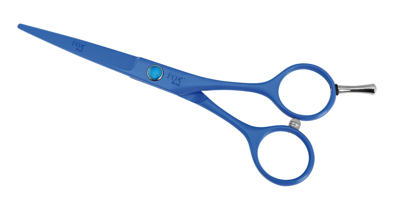 Ножиці д/стриж. прямі FOX COLOR BLUE 5.5"