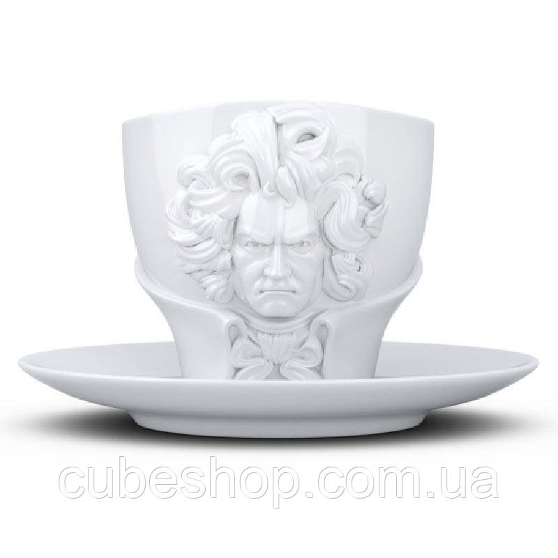 Чашка з блюдцем Tassen "Людвіг ван Бетховен" (260 мл), фарфор