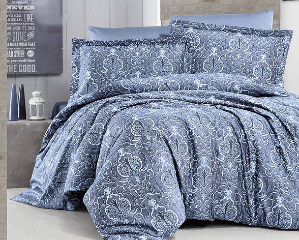 Білизна постільна білизна First Choice SATIN "Delmor Indigo" S 246, фото 1