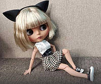 Шарнирная кукла Айси (Блайз), пепельно-серебристый цвет волос+ 10 пар кистей, одежда и обувь в подарок