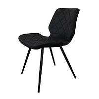 Обеденный стул Diamond (Даймонд) черная ткань + металл от Concepto
