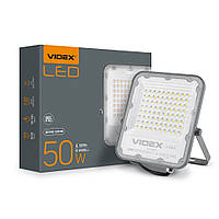 LED прожектор VIDEX PREMIUM VL-F2-505G 50W 5000K серый