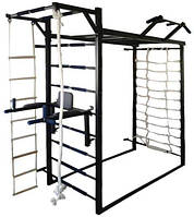 Шведська стінка з рукододією домашня Black stvtblek