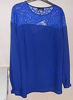 Блузка женская нарядная цвета "королевский синий" Grand UA
