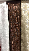 Шторна тканина жакард з люрексом бежева, висота 2.8 м (С29-05), фото 8
