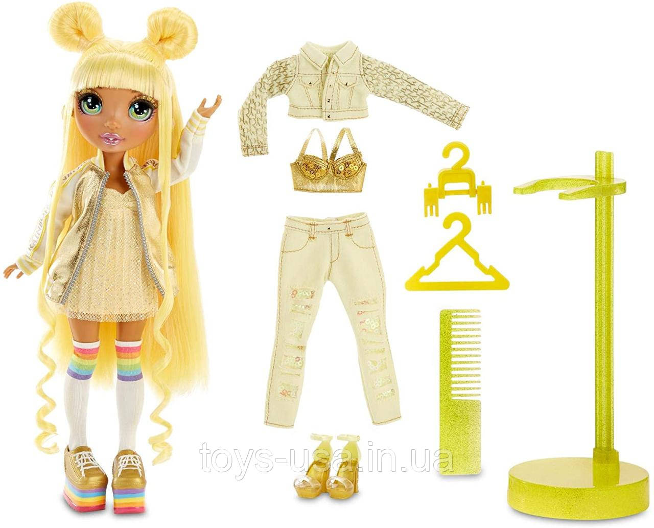 Лялька Мосту Хай Санні Rainbow High Sunny Madison Yellow Fashion, фото 1