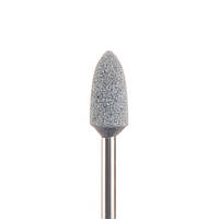 Фреза корундовая Nail Drill для маникюра и педикюра (Пуля) 45-27, диаметр 6 мм, серая