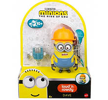 Мовець фігурка Міньйона Дейва Mattel Minions The Rise of Gru Loud N' Rowdy Dave Talking
