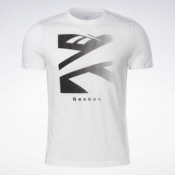 Футболка мужская reebok Vector Fade ss tee белая, фото 3