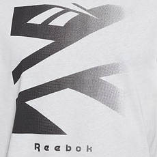 Футболка мужская reebok Vector Fade ss tee белая, фото 4