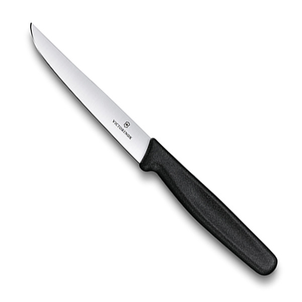 Ніж кухонний Вікторінокс  Steak 11см  лезо, чорн. ручк. Vx51203