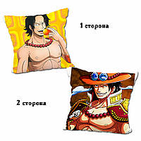 Подушка аниме Ван пис Большой Куш One Piece двухсторонняя 40*40 см p0320