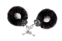 Наручники для рольових ігор хутряні чорні Love To Love ATTACH ME Black Кайф