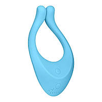 Вібратор для стимуляції точки G та клітора блакитний Satisfyer Partner Multifun 1 Кайф