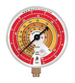 Манометр HP 80 мм, R1270/R290/R600a (Mastercool, США) RBH