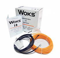 Електрична тепла підлога Woks 6м, 0.5 - 0.8 м² (нагрівальний кабель)