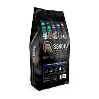 Сухий корм Savory для довгошерстих котів з лососем 8 кг