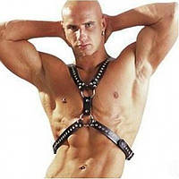 Чоловіча чорна упряжка на груди Кайф