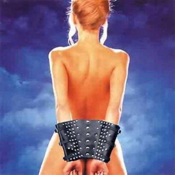 Бондажні манжети для фіксації рук чорні шкіряні Bdsm4u Кайф, фото 1