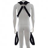 Якісний бондаж для фіксації ніг чорний Шкіряний Bdsm4u Кайф, фото 2