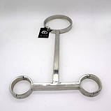 Цілісний фіксатор для рук і шиї з нержавіючої сталі Bdsm4u Кайф, фото 3