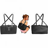 Бондаж сумка для фіксації рук за спиною чорна Bdsm4u Кайф, фото 2