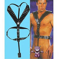 Чоловічий боді для БДСМ ігор чорного кольору Bdsm4u Кайф