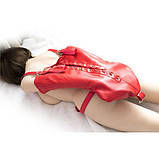 Бондажні рукава для фіксації рук за спиною червоні Кайф, фото 3