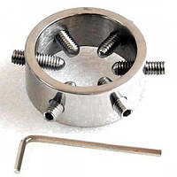 Фіксатор на пеніс зі сталі з шипами Кайф