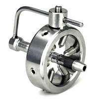 Металеве кільце-фіксатор для пеніса з шипами і катетером Кайф