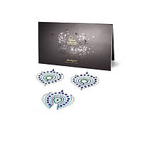 Наклейки для грудей і бікіні зі стразами Flamboyant смарагдово-Блакитний Bijoux Indiscrets Кайф