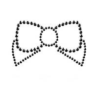 Стікіні на груди зі стразами Mi Mi Bow Bijoux Indiscrets чорний Кайф